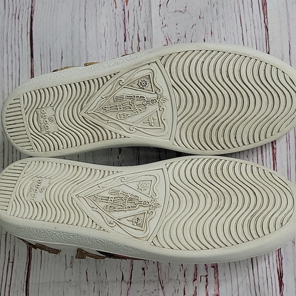 GUCCI ACE LOVED White Leather Sneakers with Red and Gold Accents SIZE 40 - Picture 6 of 14